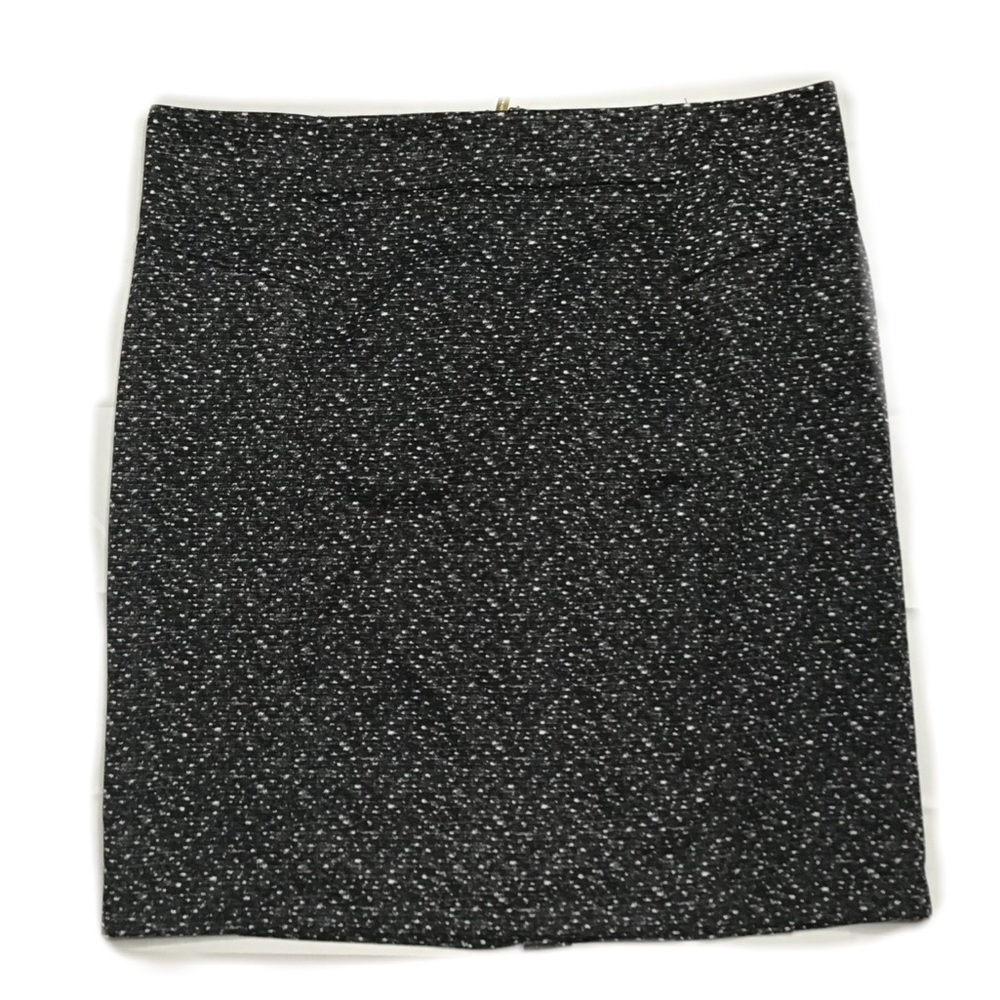 Michael Kors Black White Stretch Pencil Skirt XL